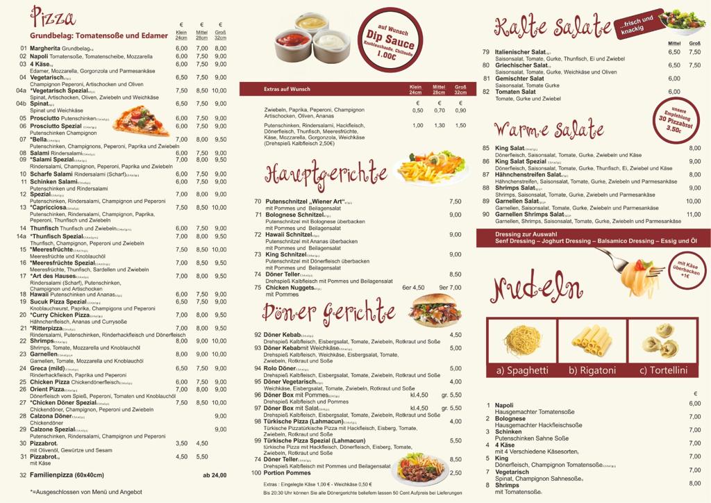 King Pizzaservice Döner und Pizzaservice